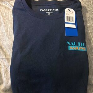 Navy Blue Nautica Short Sleeve Shirt XL Boys